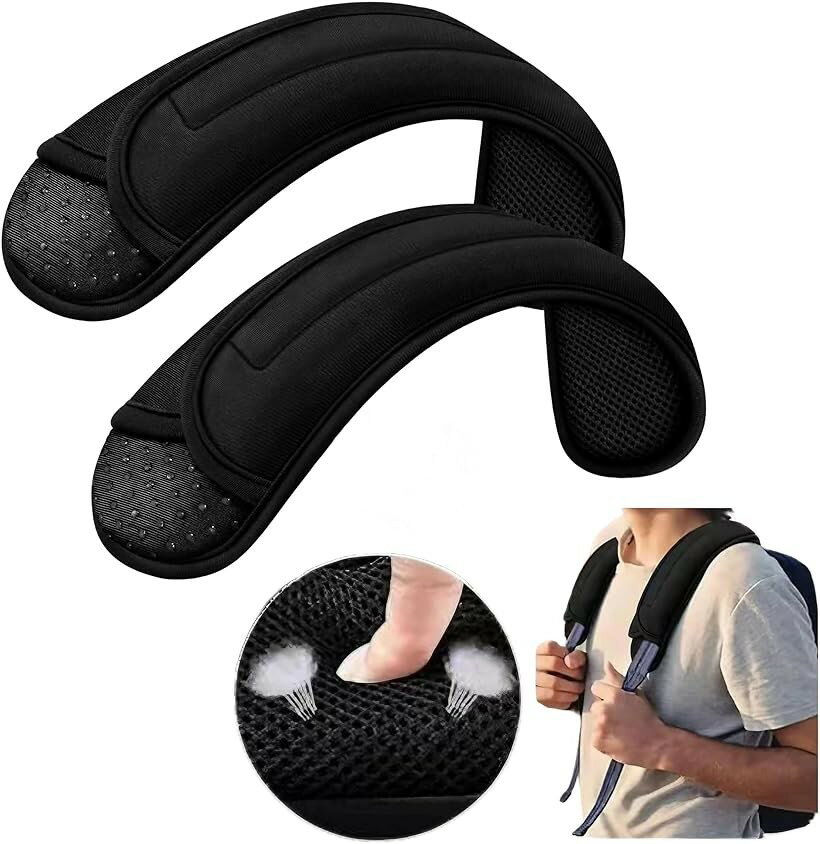 ユニバーサルショルダーパッド バッグ 荷物バッグ クロスボディ用 超厚クッション付き 2個セット