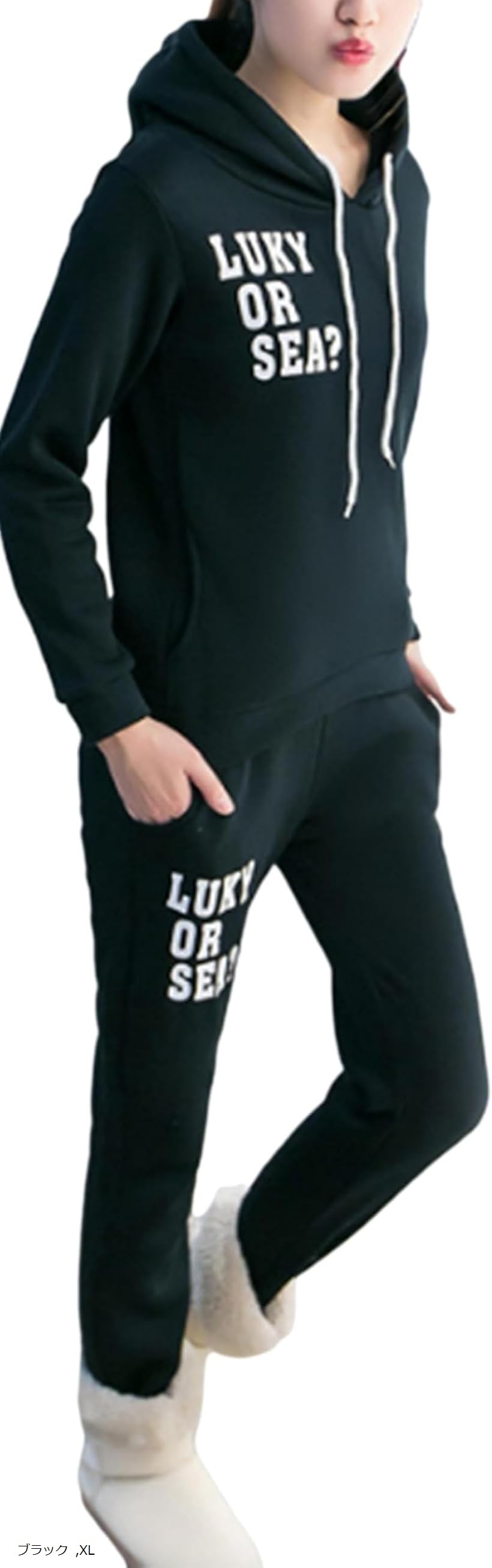 セットアップ スウェット 上下セット ルームウェア 部屋着 スポーツ カジュアル レディース フード 付き ジャージ パンツ ピンク M L 2XL グレー ブラック XL