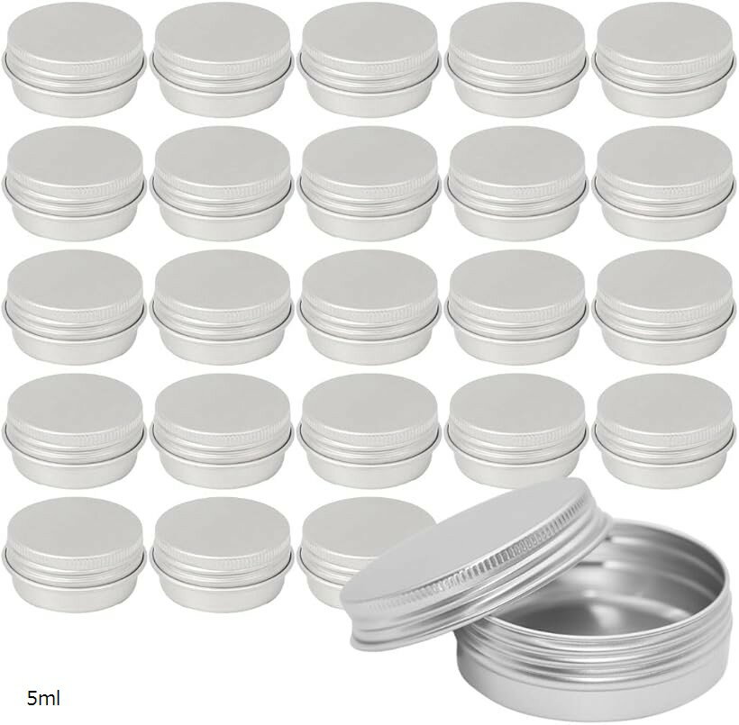 クリームケース アルミ 小分けケース 詰め替え 旅行 携帯用 小物入れ 容器 24個 10ml 20ml 1 30ml 2 50ml 100ml 5ml