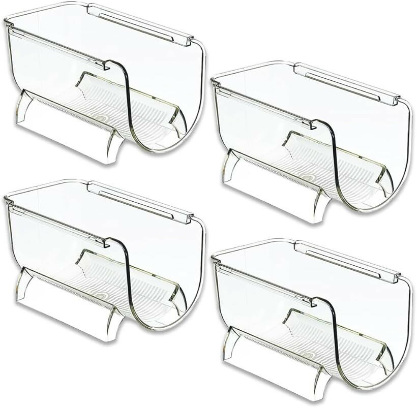 ワイン ボトル ホルダー スタッキング 可能 透明 省スペース 4個セット