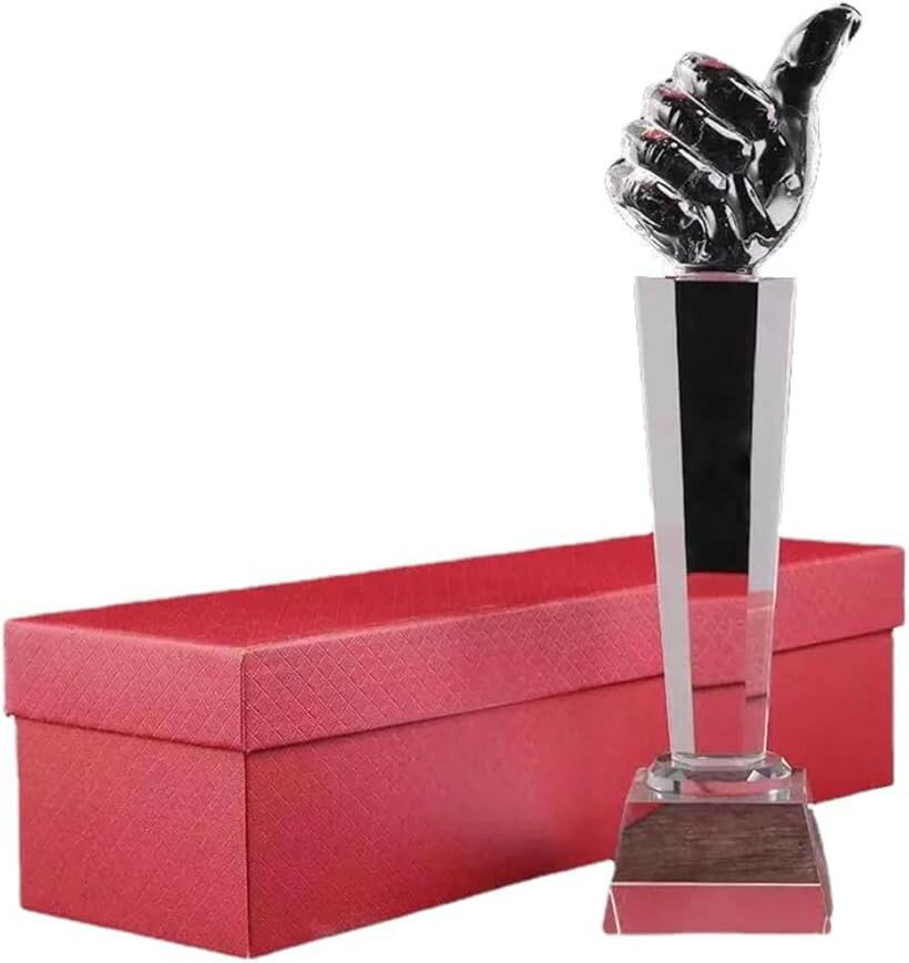 Rakuten - 表彰 トロフィー お祝い いいねトロフィー 優勝トロフィー いいねポーズ スポーツ大会 おもしろ 景品 ユーモアアイテム 優勝カップ