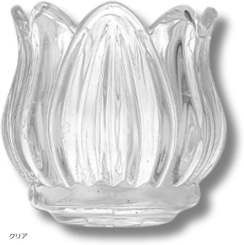 キャンドルホルダー ガラス キャンドルスタンド ロウソク立て 燭台 ブラウン ローズ クリア