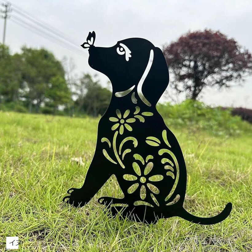 ガーデニング雑貨 置物 オブジェ 犬 猫 いぬ ねこ オーナメント ガーデン雑貨 ガーデンオブジェ 北欧 ..