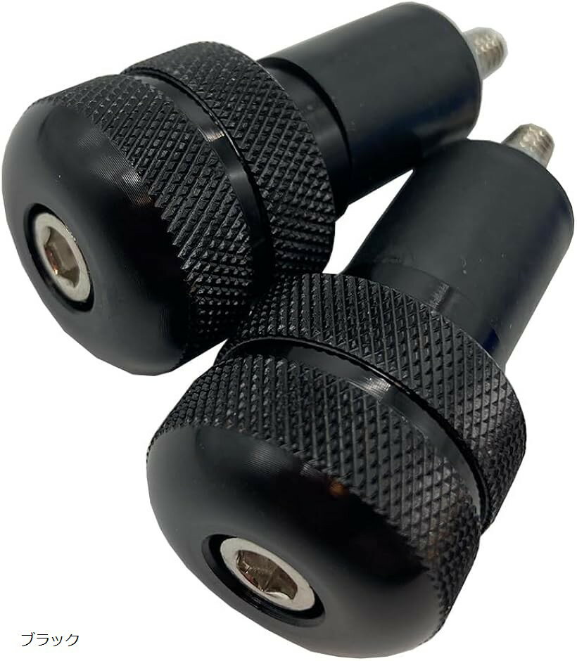 J-base バイク ハンドル バーエンド 2個セット 振動防止 快適ツーリング ウエイト バランス 取付け簡単 グリップ バランサー シルバー ブルー ブラック