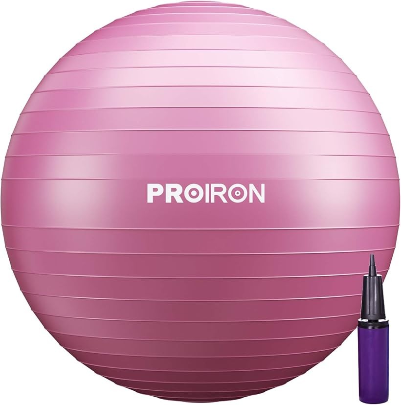 バランスボール 75cm レッド ハンドポンプ付き (レッド, 75cm/ L)