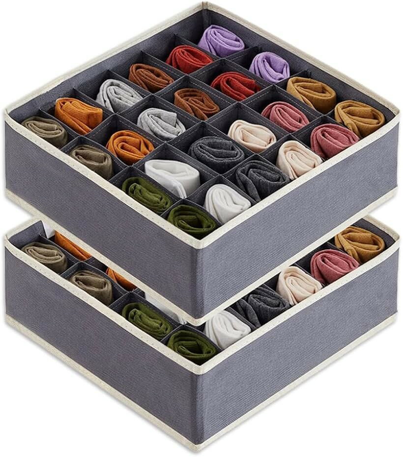 下着収納 ボックス 24 仕切り 布製