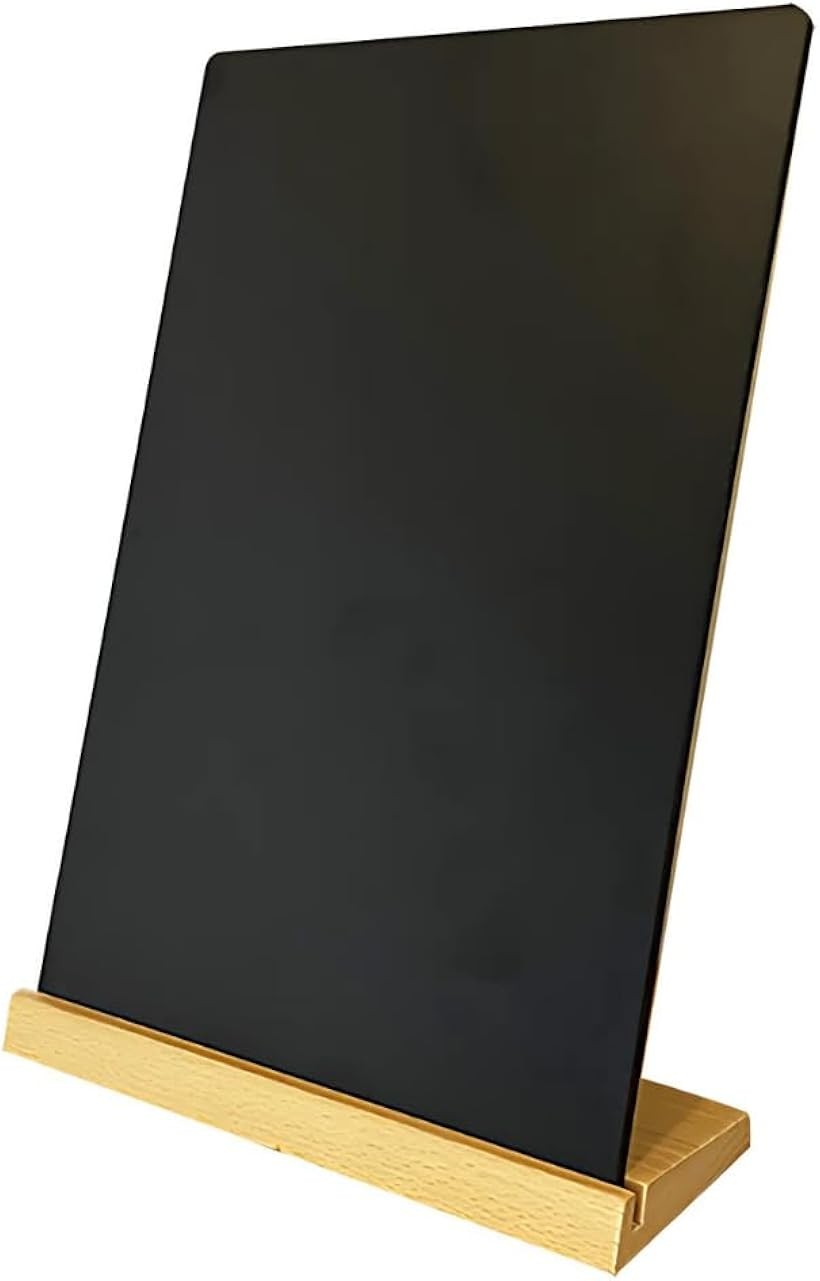 ブラックボード メニューボード 黒板 卓上 看板 飲食店 カフェ 台座付き A4サイズ 木製