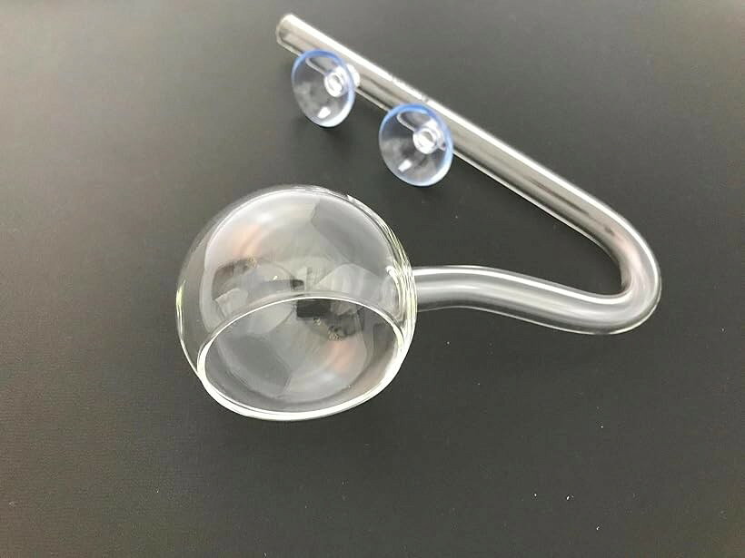 エムラインストアの水槽 用 クリア ガラスパイプ 熱帯魚 アクアリウム 水草 12/16 ホース用 ポピー型 出水 (3. ポピー型 出水)｜アングル3