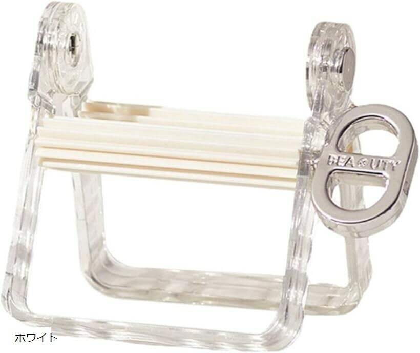 チューブ絞り器 プラスチック製 アルミチューブ対応 歯磨き粉 ハンドクリーム ヘアカラー 化粧品 調味..