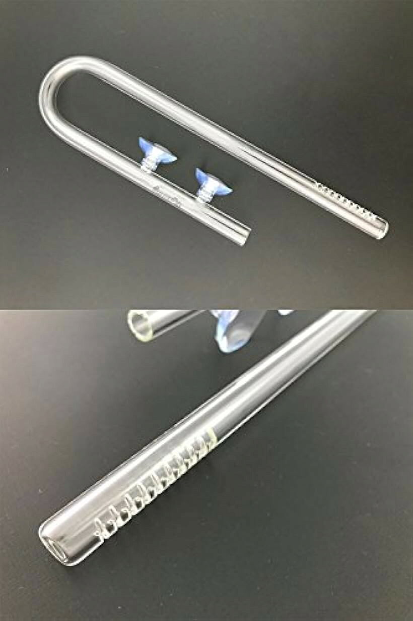 水槽 用 クリア ガラスパイプ 熱帯魚 アクアリウム 水草 12/16 ホース用 リリィ型 ...