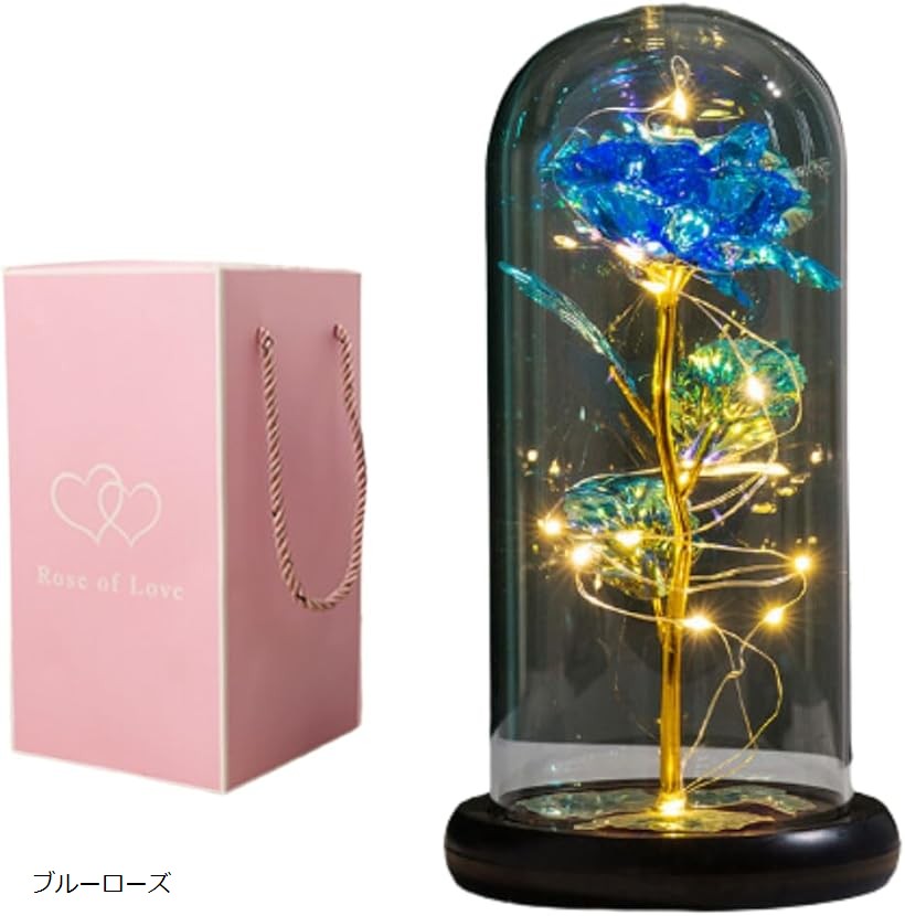 花 ライト フラワーライト 枯れない花 彼女の誕生日 贈り物 造花 バラ LEDライト 電池式 バレンタインデー 母の日 記念日 彼女への贈り物 レッドローズ ゴールドローズ パープルローズ ピンクローズ ブルーローズ