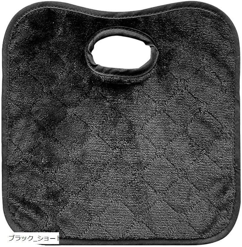 防水シート チャイルドシート用 ベビーカー用 トイトレ おもらし お漏らし おねしょ 対策 おしっこシート ブラック_ショート