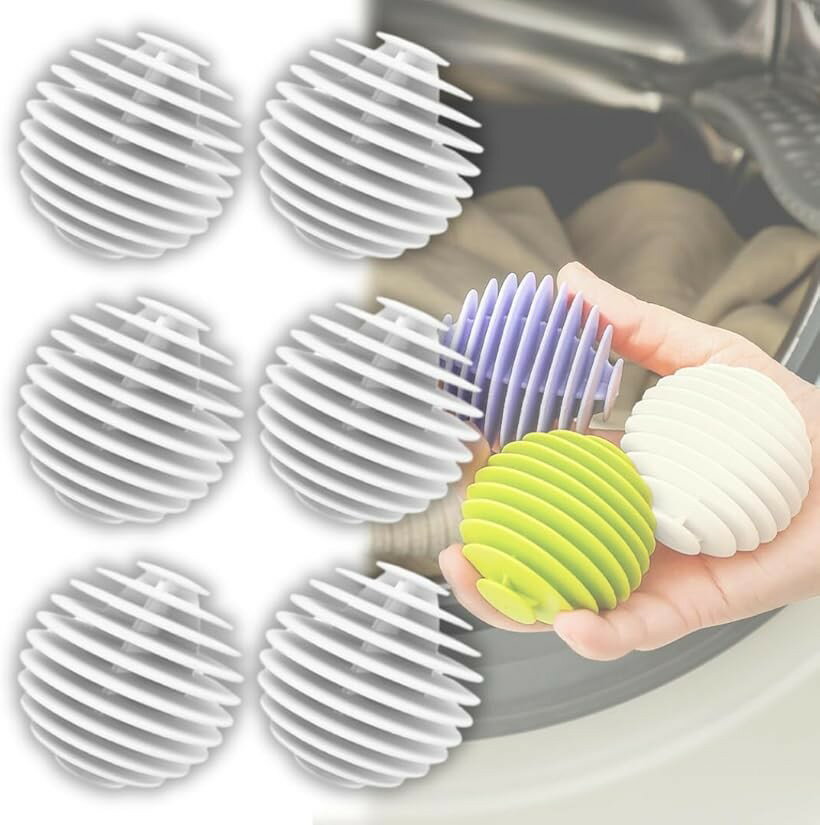 ランドリーボール ほこり取り 洗濯ボール ドラム式 洗濯機 乾燥機対応 絡まない 6個セット