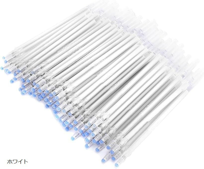 熱で消える チャコペン 100本セット カラー別 布用 裁縫 洋裁 手芸 刺繍 下書き 仮線用 ブラック ブルー レッド ホワイト