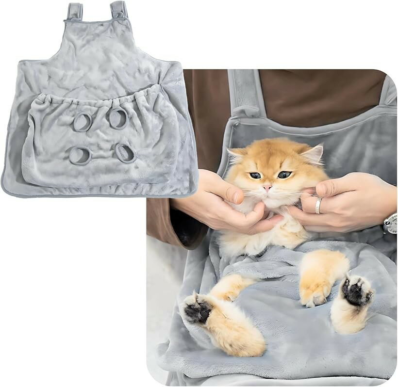 猫エプロン 抱っこ紐 だっこ紐 猫寝袋 えぷろん ハーネス ハンモック 抱っこや爪切りに