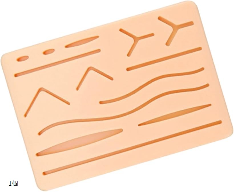 MONOSTORE 縫合練習パッド トレーニング ナース シリコン 模型 看護 学生 人工皮膚 1個