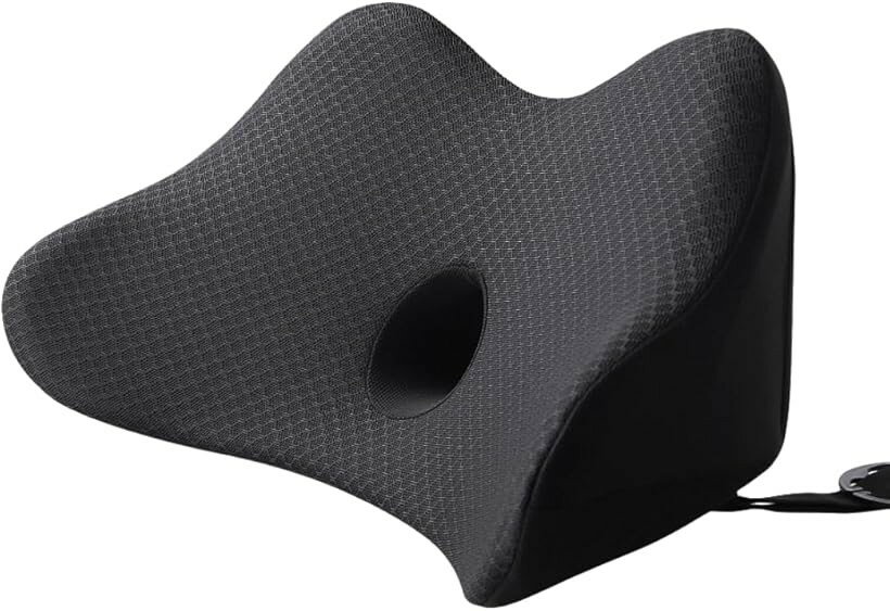 車 腰クッション 長時間運転 ランバーサポート 固定 低反発 ダブルバックル固定 通気性 メモリーフォーム 運転席 背中 オフィス 腰枕 高密度メモリーフォーム メッシュ生地