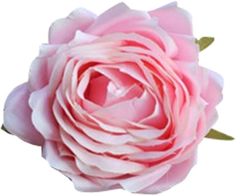 造花 ばら 花部分 のみ 大輪 DIY 直径 8～10cm 手芸 ハンドメイド 10個 a-9416 10個セット/ベビーピンク (ベビーピンク, 10個セット)