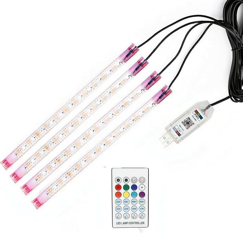 フットライト 車内LED イルミネーション LEDテープ アンダーネオン トランクライト...