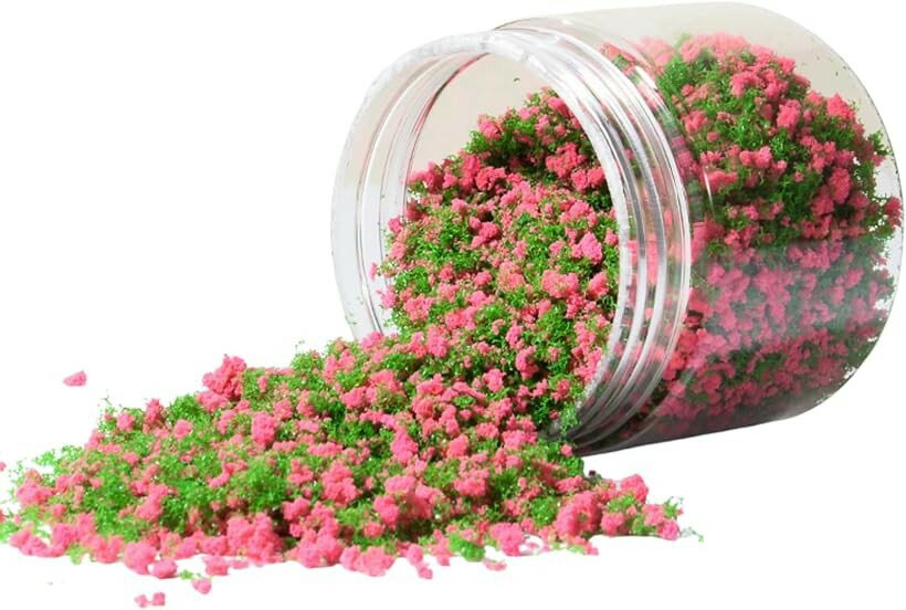 ジオラマパウダー お花畑 草原 ミニチュア 小物 箱庭 芝生 模型 60g