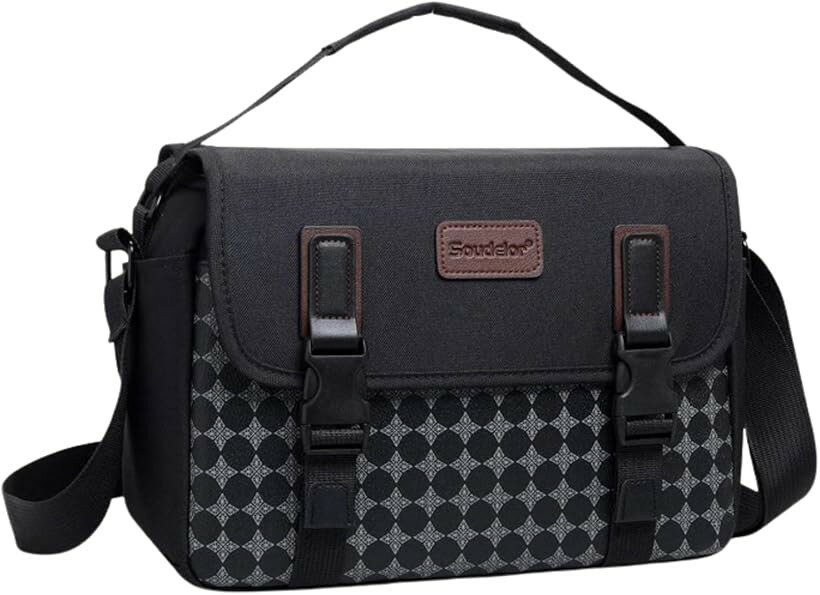 Rakuten - カメラバッグ 防水 収納ケース 持ち運び 携帯 おしゃれ ショルダー (ブラック, ワンサイズ)