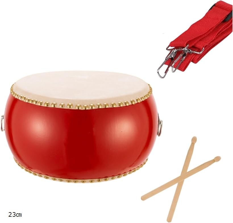 和太鼓 バチ 打楽器 音楽 演奏 お祭り 応援 首掛けベルト付属 26cm 23cm
