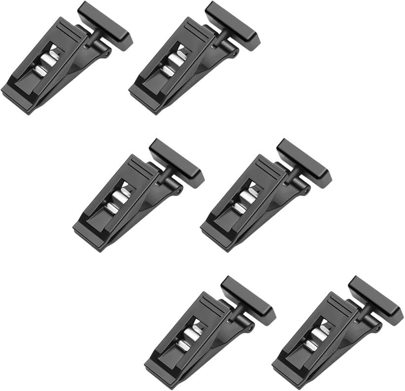 マグネットクリップ 6個セット 強力 磁石 小物収納 帽子 マスク タオル用