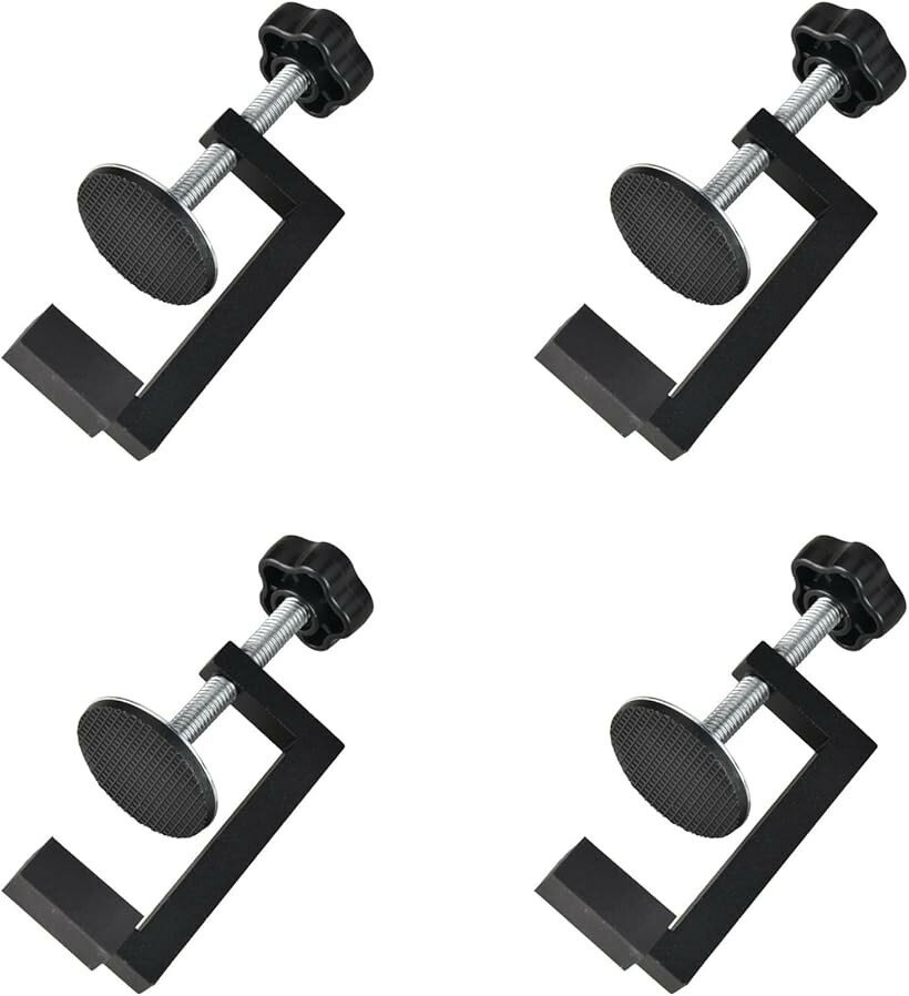 乐天商城 - 木工クランプ 4個セット g型クランプ金具 木工用 Gクランプ Cクランプ fクランプ 最大開口57mm 固定金具 (ブラック)