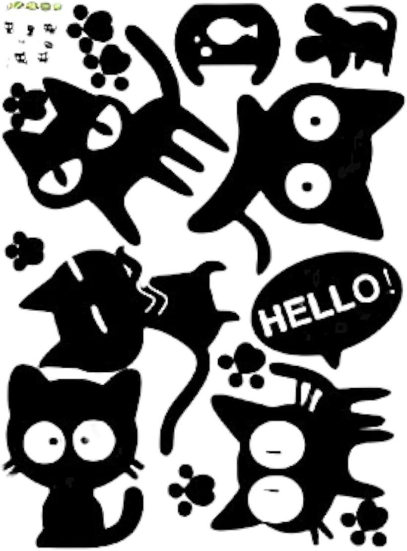 車に貼れるステッカー 黒猫ステッカー キャリーケース スーツケース シール