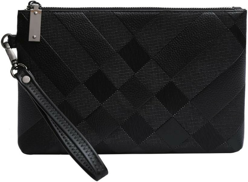 Clutch bag, second bag, men's stylish bag (black)