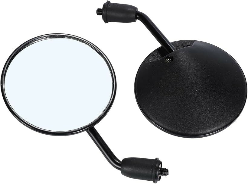 Other - 超ショート ミラー バイク 汎用 8mm 原付 TODAY モンキー エイプ ディオ 正ネジタイプ2個 黒 (ブラック)