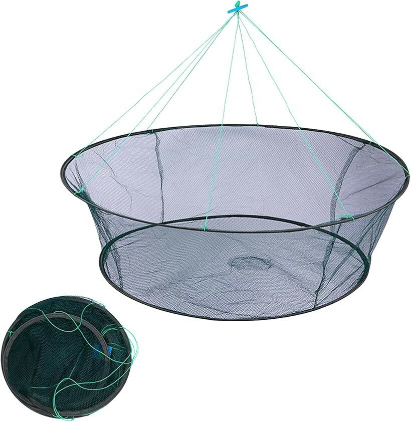 Net （Ball） - 魚 網 仕掛け 魚すくい 魚取り用 引き上げ ネット 捕獲 タモ網 カニ 小魚 釣り 折りたたみ可能