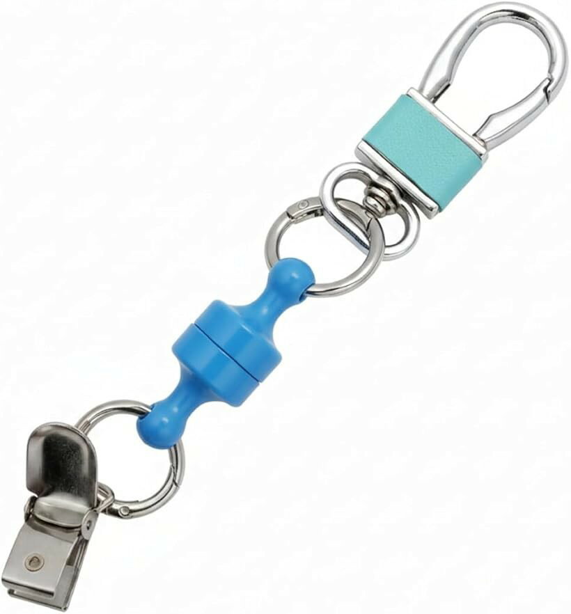 パターカバーホルダー キャッチャー マグネット クリップ 固定型 置き忘れ防止 (スカイブルー)