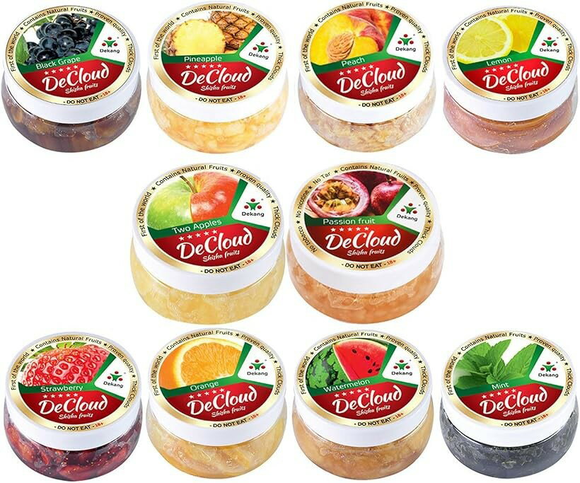 シーシャ フレーバー DeCloud Shisha Friut Hookah Mix Flavors Set Tobacco ＆ Ni...