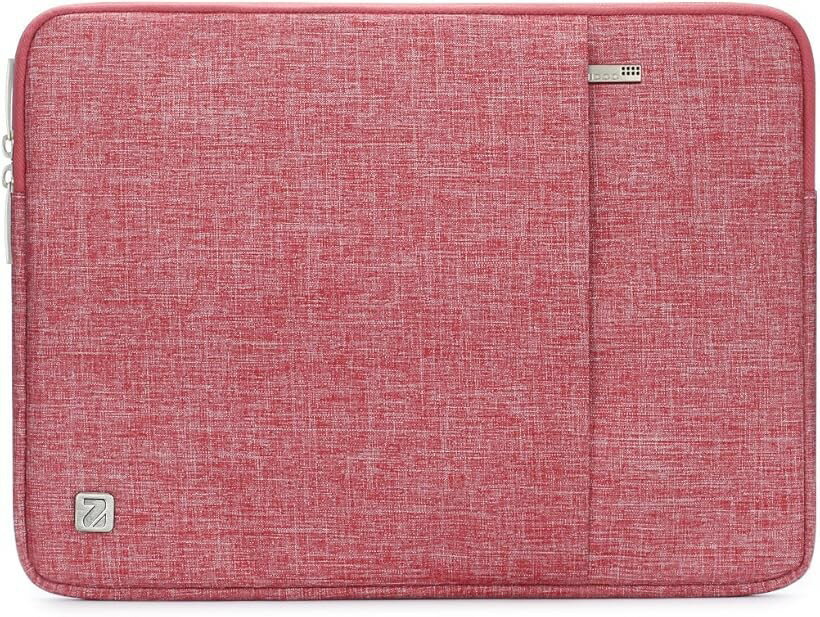 キャリングバッグ - 13 インチ ブリーフケース ラップトップ タブレットケース (レッド, 13 14 MacBook M2 M1)