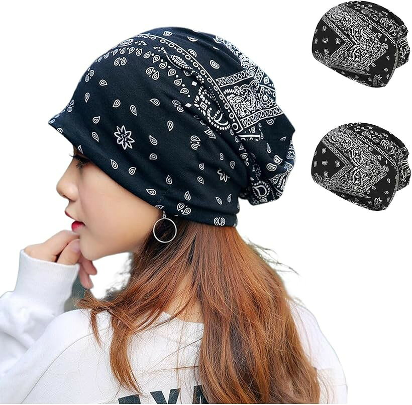 バリエーションコード : 2b96l8uqhi商品コード2b96l8goj1商品名ヘアキャップ 帽子 ペイズリー柄 ターバン 日よけ がんケア ケア帽子 抗がん剤治療 薄手 レディース 女性用 透かし編み 通気性ブランドR-Dreamカラーブラック2枚サイズ等55.0-58.0 cm3WAYで使える、ペイズリー柄のレディースヘアキャップセットです。帽子として、ターバンやヘアバンドとして、さらにはネックウォーマーとして、使い方は自由自在。肌触りのいいコットン素材＆洗い替えに便利なセット販売だから、毎日安心してお使いいただけます。着け心地のいい軽量のビーニーは、おしゃれな医療用帽子としても人気です。エスニック調の総柄かつ裏地付きで、頭皮が透ける心配もありません。女性用のがんケア用品として、幅広い世代の抗がん剤治療中の方に愛用されています。いつものファッションをワンランク格上げしてくれるだけでなく、寝癖や白髪が気になるとき、手軽に日よけ・日焼け対策したいときにも便利です。普段使いしやすい高機能性も魅力で、レース素材のように通気性・吸水性に優れています。長時間装着しても蒸れにくく、春夏秋冬のオールシーズンで大活躍。薄手で柔らかいので、カバンやポケットにもさっと収納しやすく、携帯性も〇。かわいい・キレイめ・カジュアルなどあらゆるコーデと相性のいいワッチキャップは、被るだけで顔周りをぱっと明るくしてくれます。「カラー」ブラック、ネイビー、レッド　「素材」コットン　「サイズ」頭周り: 55-58cm※ 他ネットショップでも併売しているため、ご注文後に在庫切れとなる場合があります。予めご了承ください。※ 品薄または希少等の理由により、参考価格よりも高い価格で販売されている場合があります。ご注文の際には必ず販売価格をご確認ください。※ 沖縄県、離島または一部地域の場合、別途送料の負担をお願いする場合があります。予めご了承ください。※ お使いのモニタにより写真の色が実際の商品の色と異なる場合や、イメージに差異が生じることがあります。予めご了承ください。※ 商品の詳細（カラー・数量・サイズ 等）については、ページ内の商品説明をご確認のうえ、ご注文ください。※ モバイル版・スマホ版ページでは、お使いの端末によっては一部の情報が表示されないことがあります。すべての記載情報をご確認するには、PC版ページをご覧ください。