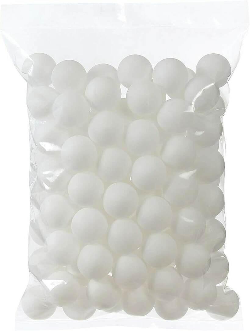 Table Tennis - ピンポン玉 娯楽用 卓球ボール 収納袋付き プラスチック 無地 ホワイト 200個 (06 ホワイト x 200個, 40mm)