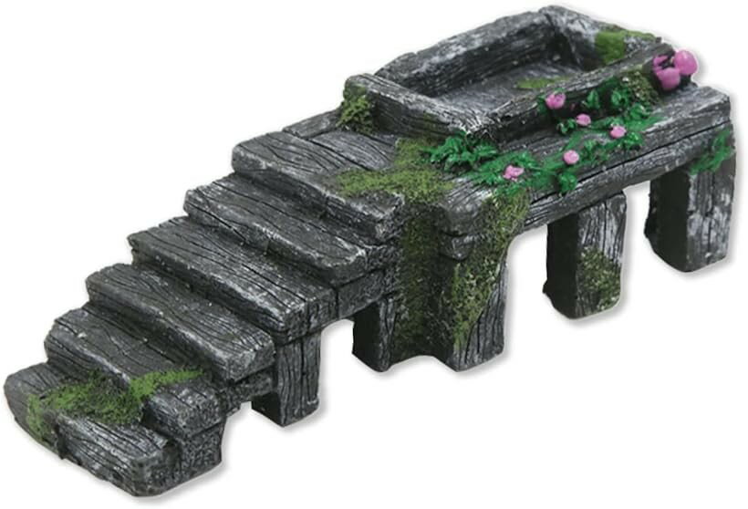 Rakuten - アクアリウム 両生類 爬虫類 亀 浮島 隠れ家 小型 M (M, M)