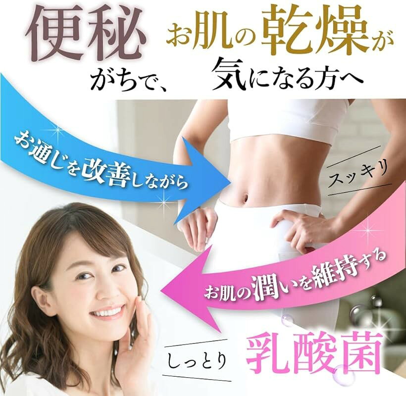 スルーモイスト 植物性乳酸菌K-1 サプリ 60粒 1ヶ月分 機能性表示食品