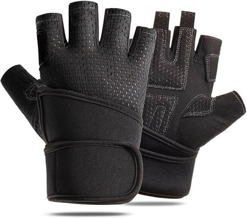 バリエーションコード : 2b9d63fcrn商品コード2b9kn4wcpq商品名柔道整復師 トレーナー監修 トレーニンググローブ リストラップ付き ウエイト トレーニング グローブ 左右ペア 強力グリップ 筋トレ 通気性 クッション性 リストラップ付 Lブランドdb-gymカラーブラックサイズ等L今や筋トレにおいて必須アイテムとなっているトレーニンググローブ。負荷が上がれば上がるほど手や手首の負担が増す過酷なトレーニングに耐えるよう設計されています。トレーニンググローブを装着しストレスのない充実したトレーニングライフを満喫してください。豊富なサイズ展開でのご用意になっておりますので、ご自身の手の幅(サイズ)をご確認の上，サイズをご選択ください。洗練されたスタイリッシュかつクールなデザインは筋トレ初心者から上級者まで男女問わず幅広い層にお使いいただけます。手のひら側にはクッション性高い特殊な形状の突起がグリップ力を高めるために必要な個所に無駄なく配置されているため、パワーをロスすることなく効率よくトレーニングすることができます。更にこのクッションがトレーニング器具から手を保護する役割を担いケガを防ぎます。手の甲側には、通気性に優れたメッシュ生地を採用しています。長時間着用していても、ムレや汗などのニオイを気にせず快適にトレーニングすることができます。様々なトレーニングにおいて手首は重要な役割を担いますが、その分ケガのリスクが高い部位となっています、そこでリストラップを長く厚くし手首をしっかりと固定することでケガのリスクを低減します。また、手首をしっかりと固定することでトレーニング中のズレを防ぎ、パワーをしっかり伝えるためより集中してトレーニングに打ち込むことが可能です。グローブの中指・薬指には着脱に便利なベロを搭載しています。装着時に手にフィットするよう、微調整する際に便利です。また、トレーニング後の汗などでなかなか脱ぎにくいグローブでも、ベロを引っ張ることでスムーズに脱ぐことができます。トレーニングの始まりから終わりまでストレスを感じずにお使いいただけるのも嬉しいポイントです。「セット内容」トレーニンググローブ(左右)x1セット　「手の幅サイズ(約)」＜S＞7cm～7.5cm　＜M＞7.5～8cm　＜L＞8cm～9cm　＜XL＞9～10cm＊お好みのサイズをお選びいただけます。「重量(約)」100g　「カラー」ブラック「材質」スパンデックス， ナイロン※ 他ネットショップでも併売しているため、ご注文後に在庫切れとなる場合があります。予めご了承ください。※ 品薄または希少等の理由により、参考価格よりも高い価格で販売されている場合があります。ご注文の際には必ず販売価格をご確認ください。※ 沖縄県、離島または一部地域の場合、別途送料の負担をお願いする場合があります。予めご了承ください。※ お使いのモニタにより写真の色が実際の商品の色と異なる場合や、イメージに差異が生じることがあります。予めご了承ください。※ 商品の詳細（カラー・数量・サイズ 等）については、ページ内の商品説明をご確認のうえ、ご注文ください。※ モバイル版・スマホ版ページでは、お使いの端末によっては一部の情報が表示されないことがあります。すべての記載情報をご確認するには、PC版ページをご覧ください。