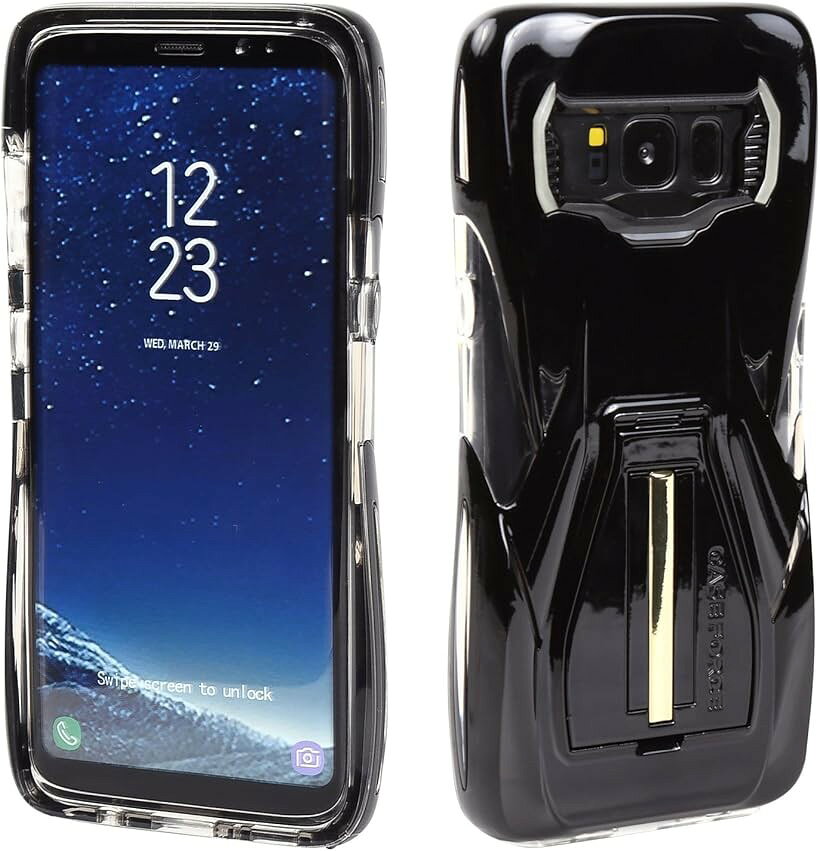 樂天商城 - Galaxy S8 耐衝撃 ケース 落下 衝撃に強い 保護カバー Samsung ギャラクシーをがっちりガード 衝撃吸収バンパー Velocity シリーズ Black (ブラック)