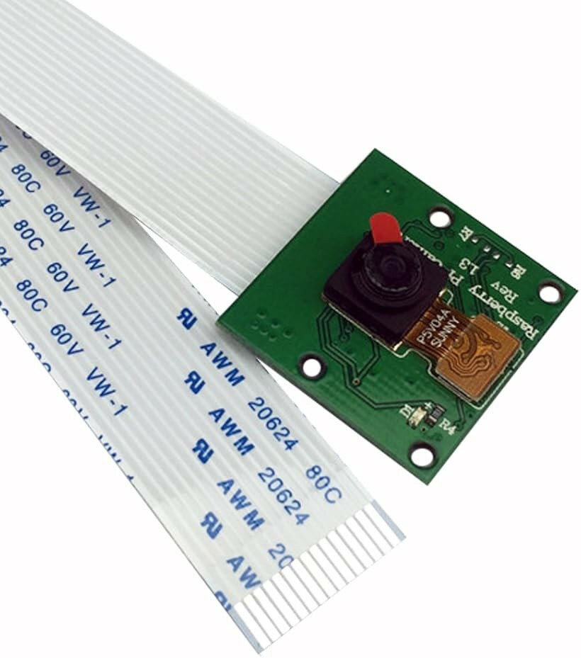 Rakuten - Raspberry Pi用 Camera for 3B/2B/B+/A+/B/A 500万画素CMOSセンサ使用 ラズベリーパイ用 HDカメラ (グリーン, 3、カメラモジュール)