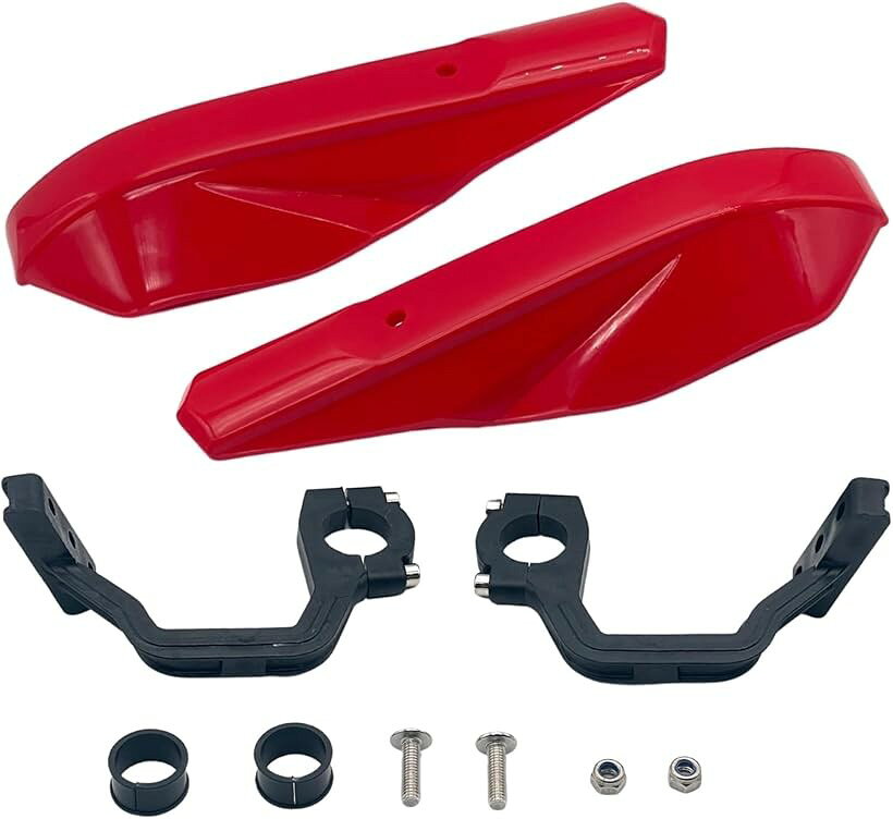 互換品 バイク ハンドルカバー 汎用 ハンターカブ pcx125 jk05 ct125 カスタム 直径 22mm 28mm (レッド)