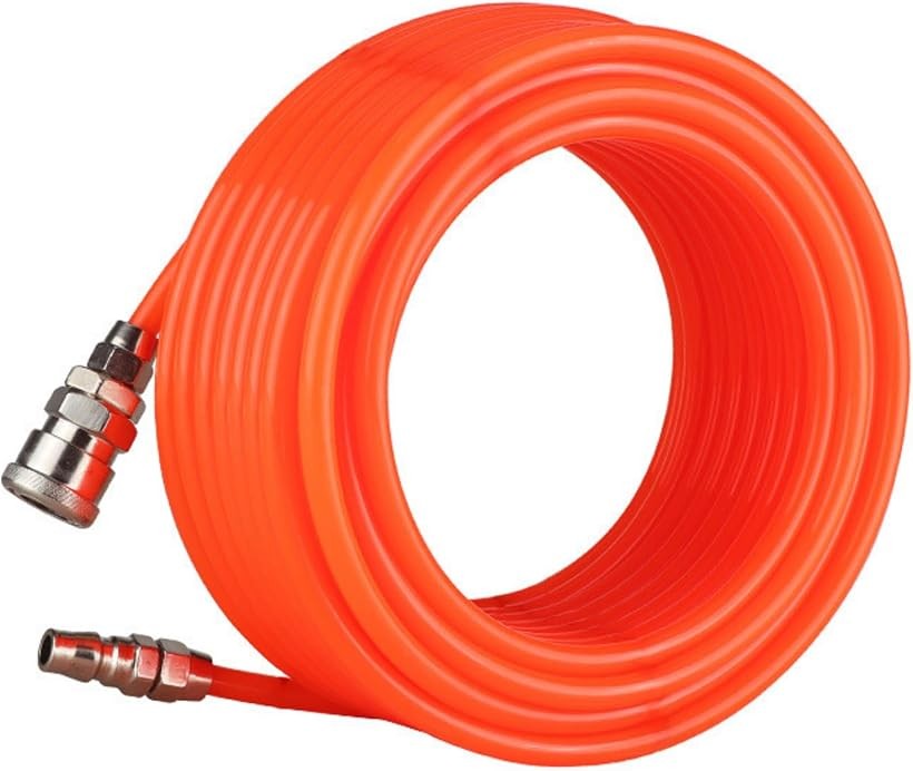 バリエーションコード : 2bjw5p1ryh商品コード2b9ol1g3lj商品名エアーホース 内径6.5mm 外径10mm ワンタッチ カプラー 継ぎ手 ポリウレタン 20m 赤ブランドPLEAVITカラーレッドサイズ等内径6.5mmx外径10mm 20m「柔軟なPUスパイラルホースで作業効率を加速」軟質塩化ビニールに比べ、弾力性と柔軟性に富むポリウレタン樹脂素材を採用したスパイラルエアホースです。しなやかで柔らかく、耐摩耗性や耐油性、軽量性などの特徴を持つ、高圧にも優れたエアーコンプレッサー用ホースです。「時短作業、ストレスなし。ワンタッチでエアツールとのスムーズな連携」ホースの両端にオス/メスのワンタッチソケット・カプラー付きで簡単に脱着可能。ワンタッチ式の設計により、時間を節約しながらエア工具との脱着がスムーズに行えます。あらゆる種類のコンプレッサー、エアツール、圧縮ポンプ、空気圧システムなどに適しています。「広がる作業領域、狭い場所も楽々」1/4国際規格の継手を搭載し、各種コンプレッサーとエアーツールとの簡単な接続が可能です。高い伸縮性を備えたスパイラルエアホースは、狭い場所でも作業が可能です。コイル形状での使用がしやすく、収納も簡単で持ち運びに便利です。「プロのための頼りになる相棒。高耐久PU素材」耐腐食性と耐圧性に優れたPU素材を使用しており、空気圧、機械潤滑剤、非腐食性の化学物質の輸送に適しています。高い耐久性を誇り、長時間の使用に対応しますが、安全のため1.5MPaを超えての使用はお避けください。エア漏れのリスクを軽減します。＊ホース長さ:5m、10m他 ＊ホース径:内径6.5mmx外径10mm ＊使用可能温度:-20℃～70℃ ＊使用圧力：1.5MPa ＊対引裂性：155Kg/cm ＊耐摩耗性：30mg～40mg ＊引張強さ：600Kg/cm2※ 他ネットショップでも併売しているため、ご注文後に在庫切れとなる場合があります。予めご了承ください。※ 品薄または希少等の理由により、参考価格よりも高い価格で販売されている場合があります。ご注文の際には必ず販売価格をご確認ください。※ 沖縄県、離島または一部地域の場合、別途送料の負担をお願いする場合があります。予めご了承ください。※ お使いのモニタにより写真の色が実際の商品の色と異なる場合や、イメージに差異が生じることがあります。予めご了承ください。※ 商品の詳細（カラー・数量・サイズ 等）については、ページ内の商品説明をご確認のうえ、ご注文ください。※ モバイル版・スマホ版ページでは、お使いの端末によっては一部の情報が表示されないことがあります。すべての記載情報をご確認するには、PC版ページをご覧ください。「ポリウレタン樹脂素材の便利なエアホース」ワンタッチカプラ付のエアーウレタンホースです。ソケット付きで簡単に接続でき、様々なエアーツールや機材で使用できます。「商品特徴」軟質塩ビに比べ、弾力性と柔軟性に富み、耐摩耗性や耐油性、軽量性などの特徴を持つポリウレタン樹脂素材を採用。伸縮性、柔軟性があり、強度も高いです。軽量なので持ち運びにも適しています。「カラー」赤（オレンジ） 他「素材」PU（ポリウレタン樹脂）「サイズ」長さ5m、10m 他／内径6.5mm、外径10mm「付属品」ワンタッチソケット／カプラ付き＊モニター環境等によって色の見え方に若干差が生じる場合がございます。＊サイズ数字は目安です。商品により若干の誤差がございます。