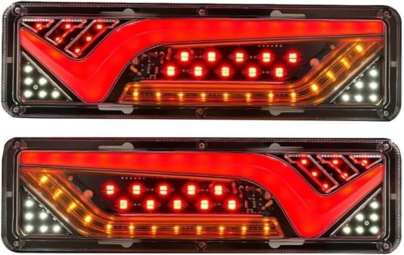 Rakuten - 互換品 テールランプ トラック 24v シーケンシャル 流れる ウィンカー led 汎用 車検対応 IP67防水 左右セット (幅300mm 左右2個セット)
