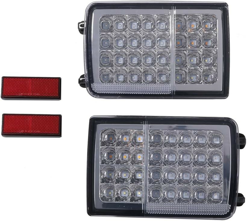 スズキ 用 32連 LED テールランプ ライト 左右セット 流れる ウインカー シーケンシャル 純正 交換 カプラーON エブリイ DA64V DA17V マツダ スクラム 日産 クリッパー NV100系 エブリィ 外装 (クリアーレンズ)