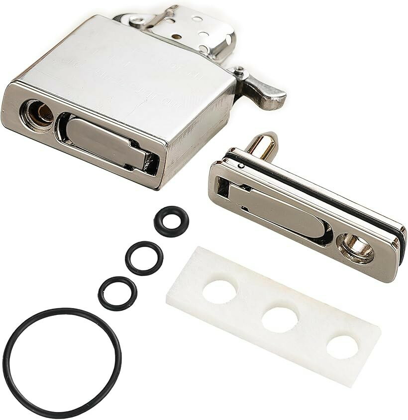 オイル揮発防止メタルパッド 通常品の3倍揮発を防止 インサイドユニット zippo ジッポライター ジッポオイル オイルライター 交換 部品 メンテナンス オイル漏れ防止 (シルバー)