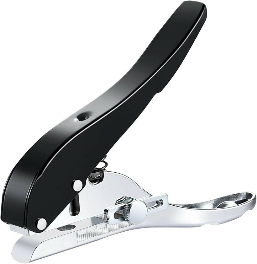 Other - 穴開けパンチ シングルパンチ 1穴 30枚 軽量 コンパクト 10mm (10mm)