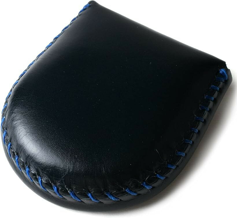 Other - コインケース 小銭入れ 使いやすい 本皮 コンパクト プレゼント (ネイビー, Medium)