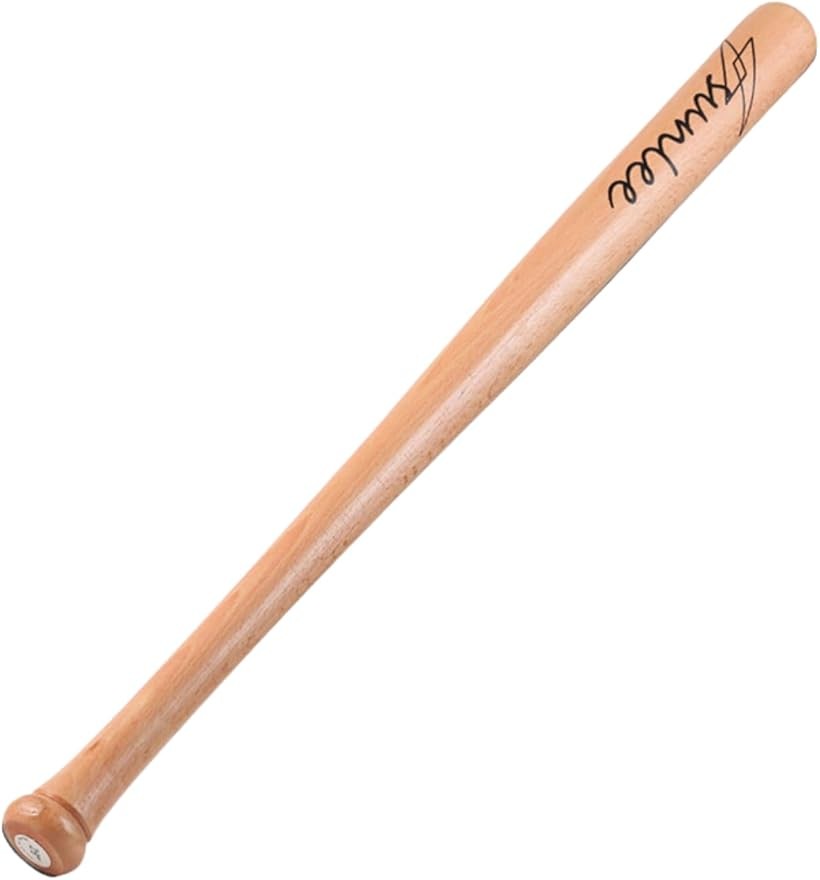 木製バット 野球 護身用 子供 少年 (ナチュラル, 63cm)